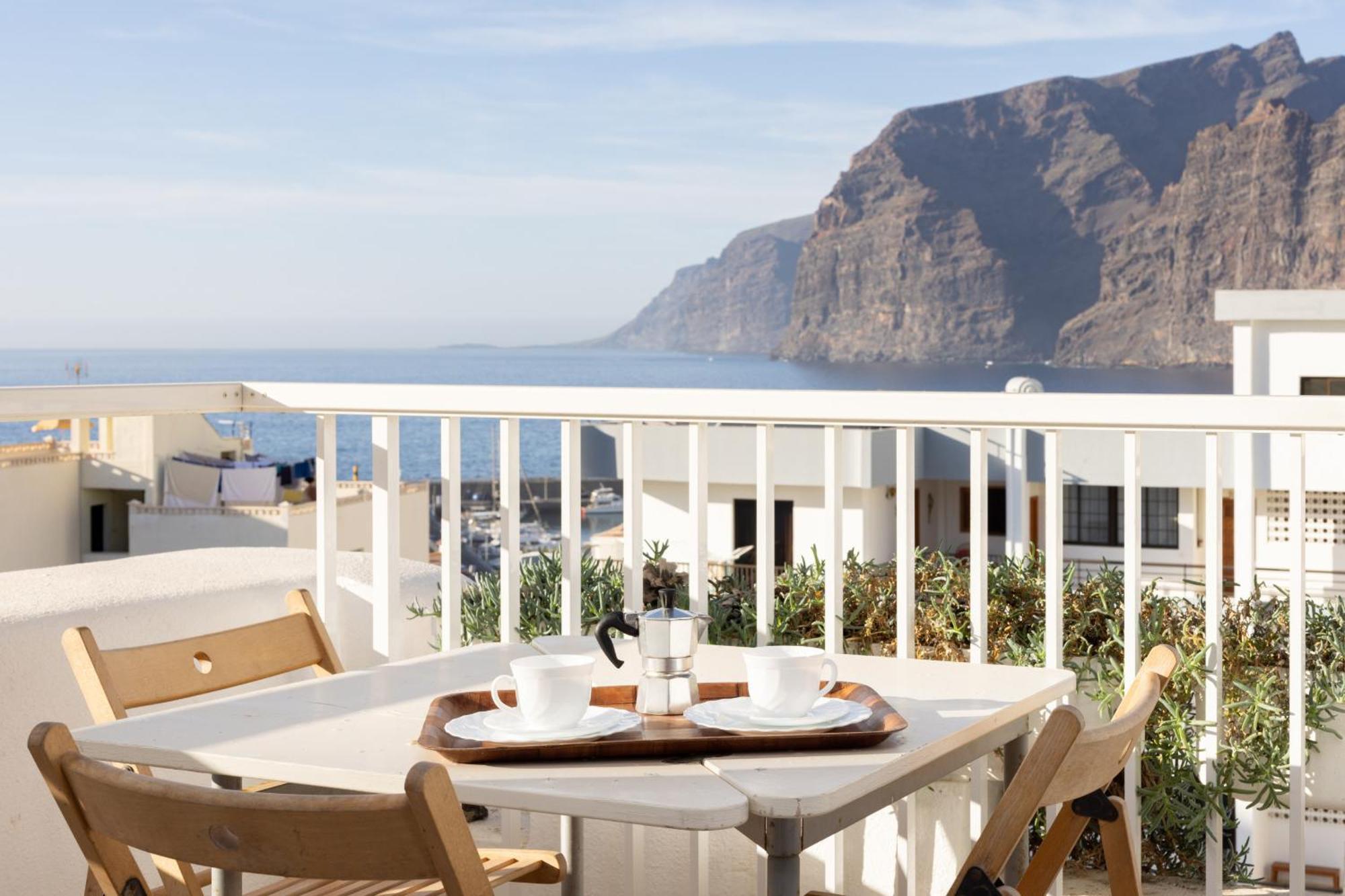 Okstay Los Gigantes With Ac, Terraces And Sea Views Santiago del Teide Exteriör bild