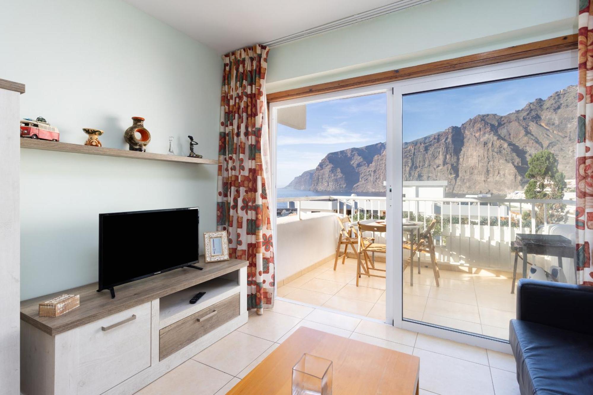 Okstay Los Gigantes With Ac, Terraces And Sea Views Santiago del Teide Exteriör bild
